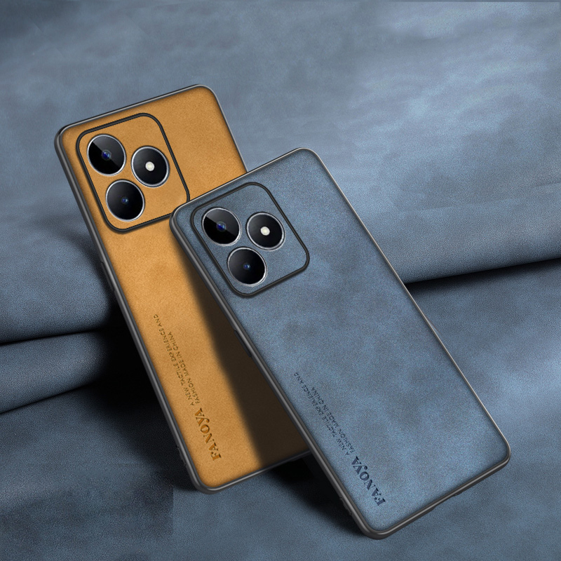 Realme Note 50 - Étui en cuir antichoc pour Realme