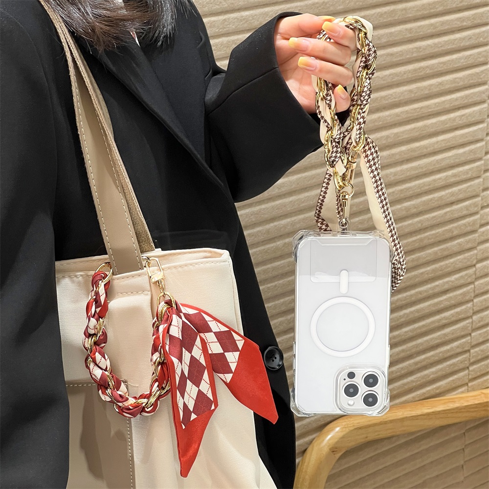 Phone Accessories Usa - Dragonne courte universelle en soie pour