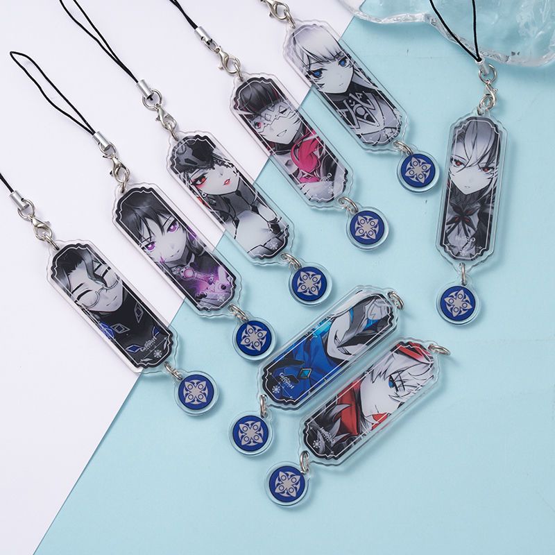 Phone Accessories Jewelry - 8 pièces Porte-clés Anime Genshin Impact