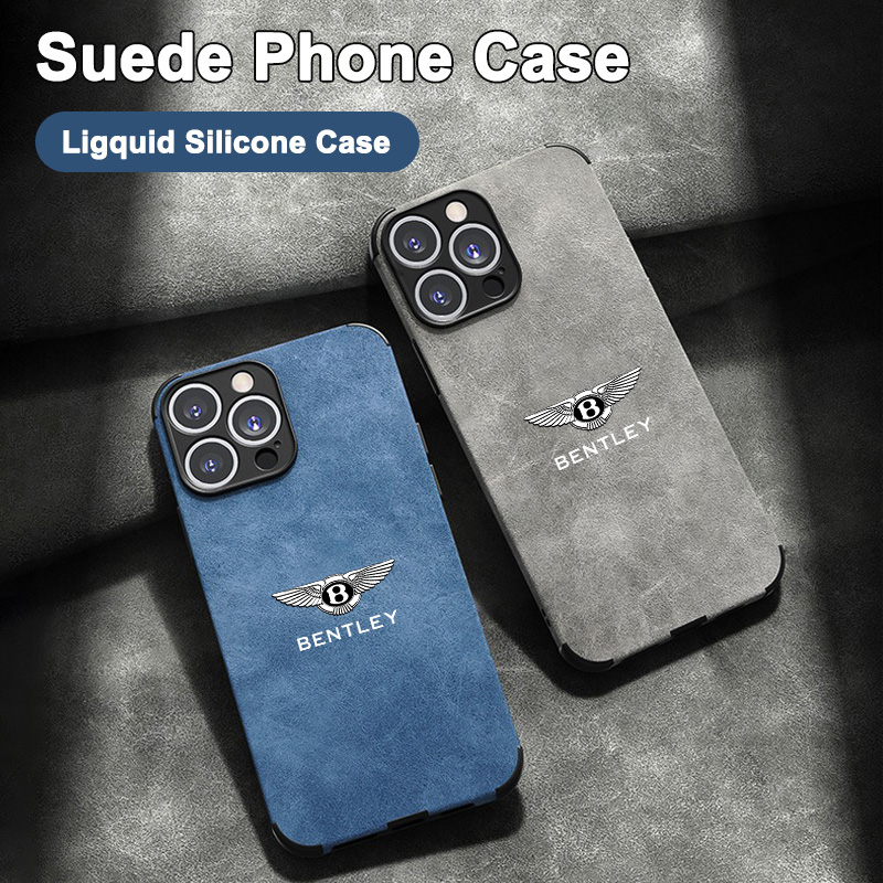 Phone Accessories Logo - Coque de téléphone en daim avec
