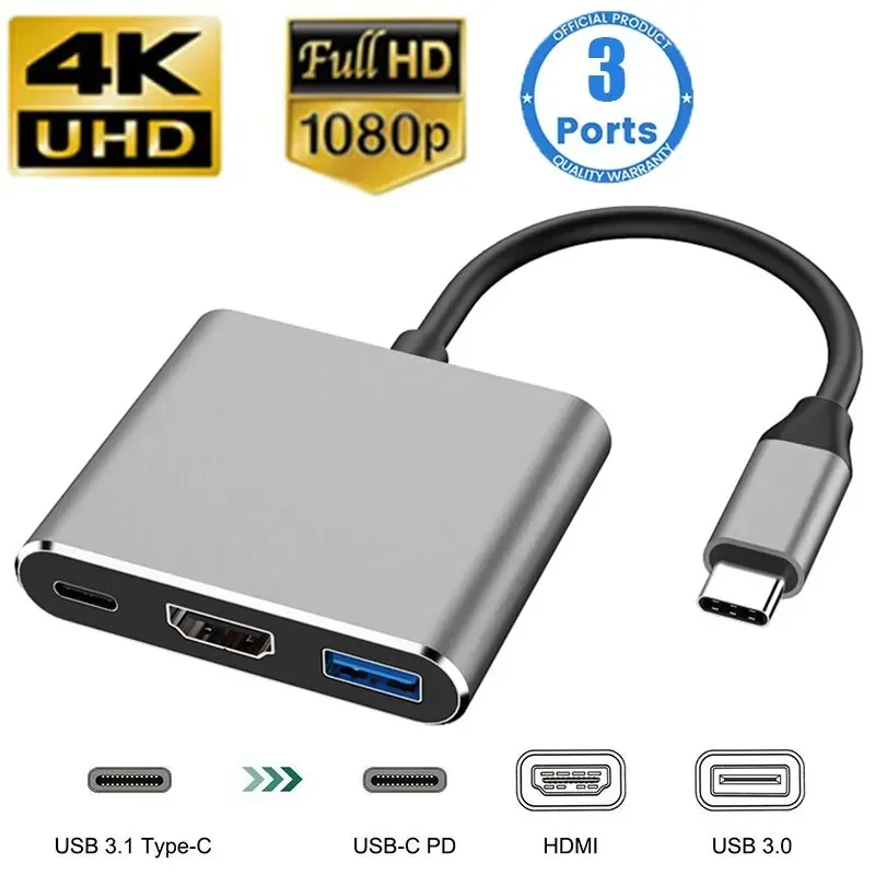 Hdmi Phone Adapter - Adaptateur multiport 3 en 1 de