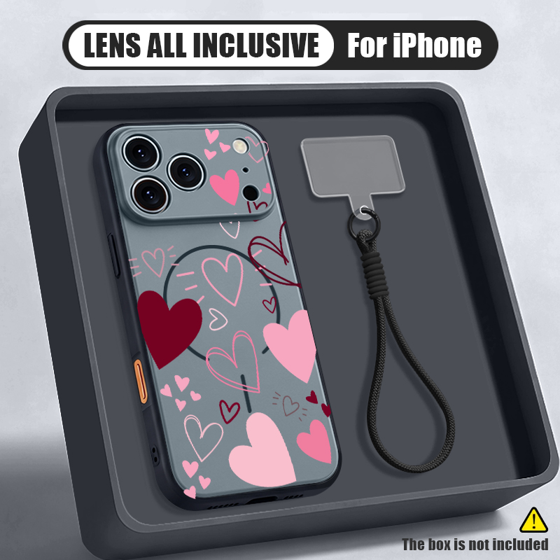 Lanyard Phone Strap - Coque de téléphone magnétique à motif