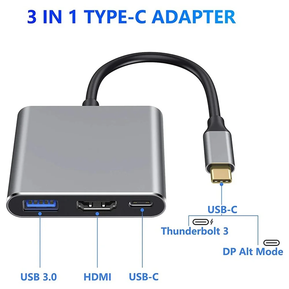 Hub USB-C 3-en-1, adaptateur m - Hdmi Phone Adapter avis et prix