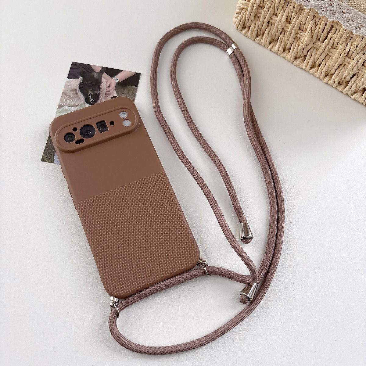 Coque de téléphone en TPU mat  - Lanyard Phone Strap avis et prix