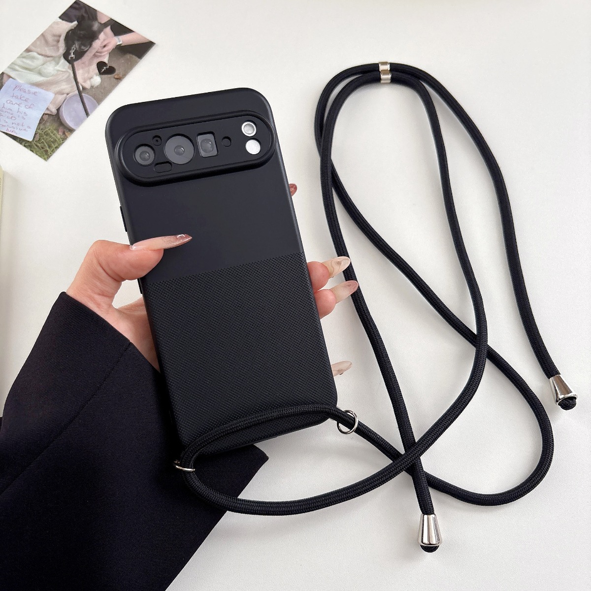 Coque de téléphone en TPU mat  - Lanyard Phone Strap avis et prix