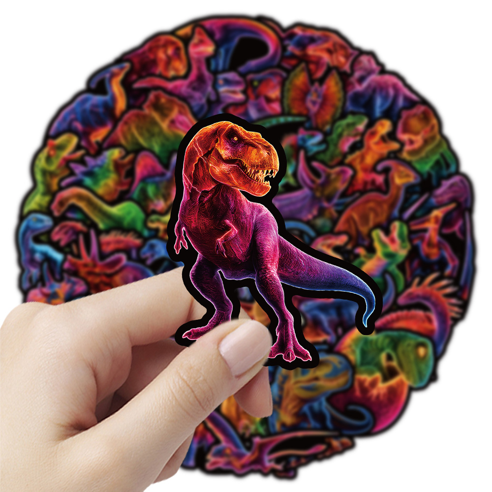 Autocollants dinosaures néon d - Phone Accessories For Your Car avis et prix