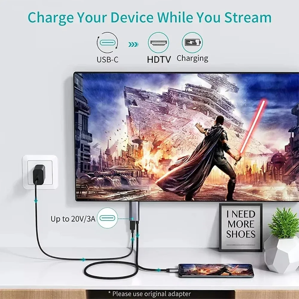 Câble KEBIDUMEI Type C vers HD - Hdmi Phone Adapter avis et prix